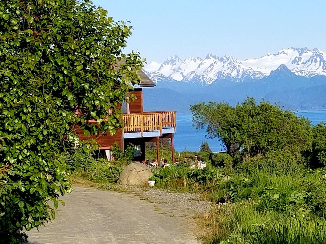 Gorgeous View from Comfortable Lodge Overlooking Kachemak Bay in Alaska