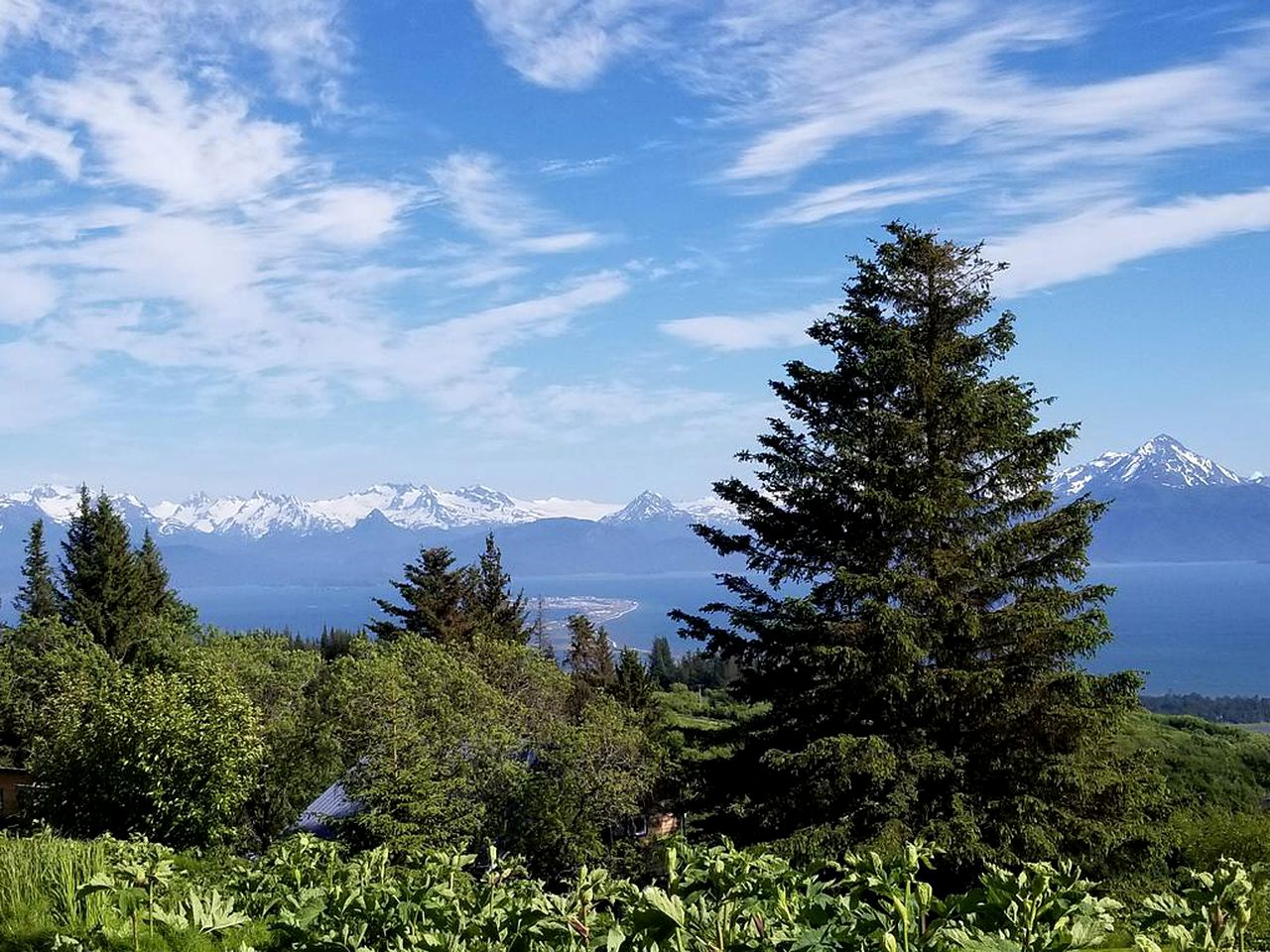 Gorgeous View from Comfortable Lodge Overlooking Kachemak Bay in Alaska