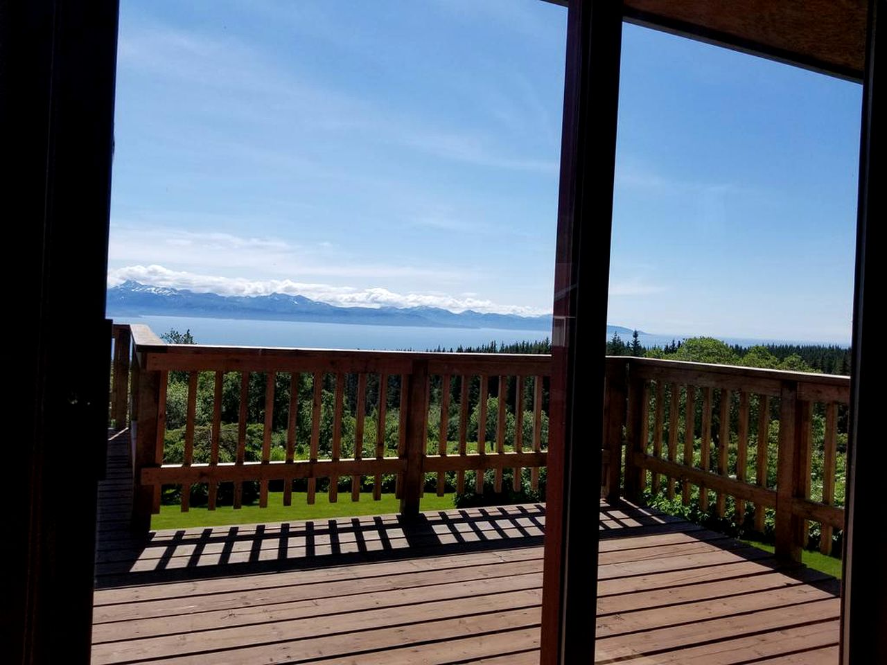 Gorgeous View from Comfortable Lodge Overlooking Kachemak Bay in Alaska