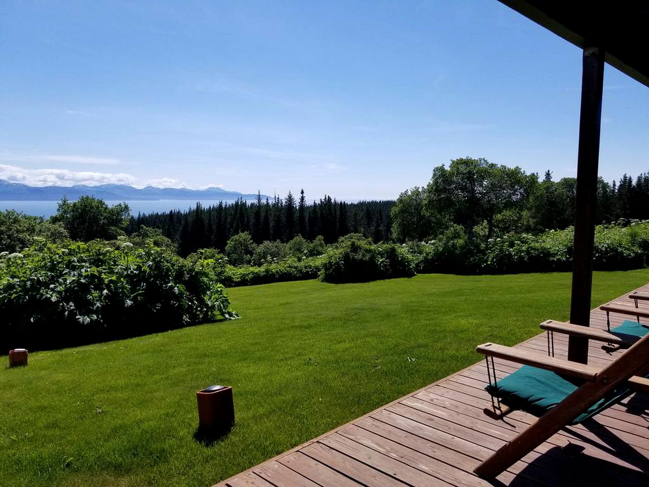 Gorgeous View from Comfortable Lodge Overlooking Kachemak Bay in Alaska
