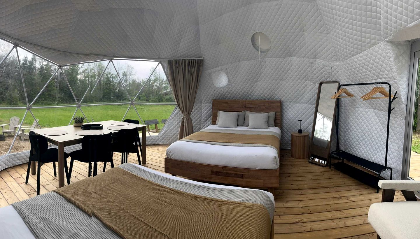 Stylish Glamping Dome with Forest Views near Bruce Peninsula Park in Tobermory, Ontario
