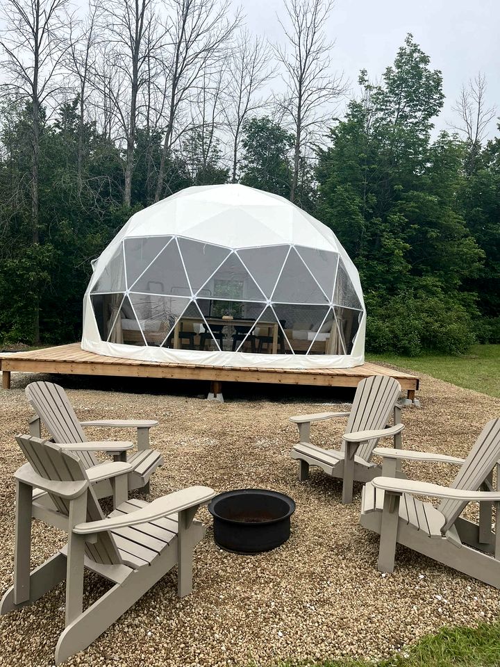 Stylish Glamping Dome with Forest Views near Bruce Peninsula Park in Tobermory, Ontario