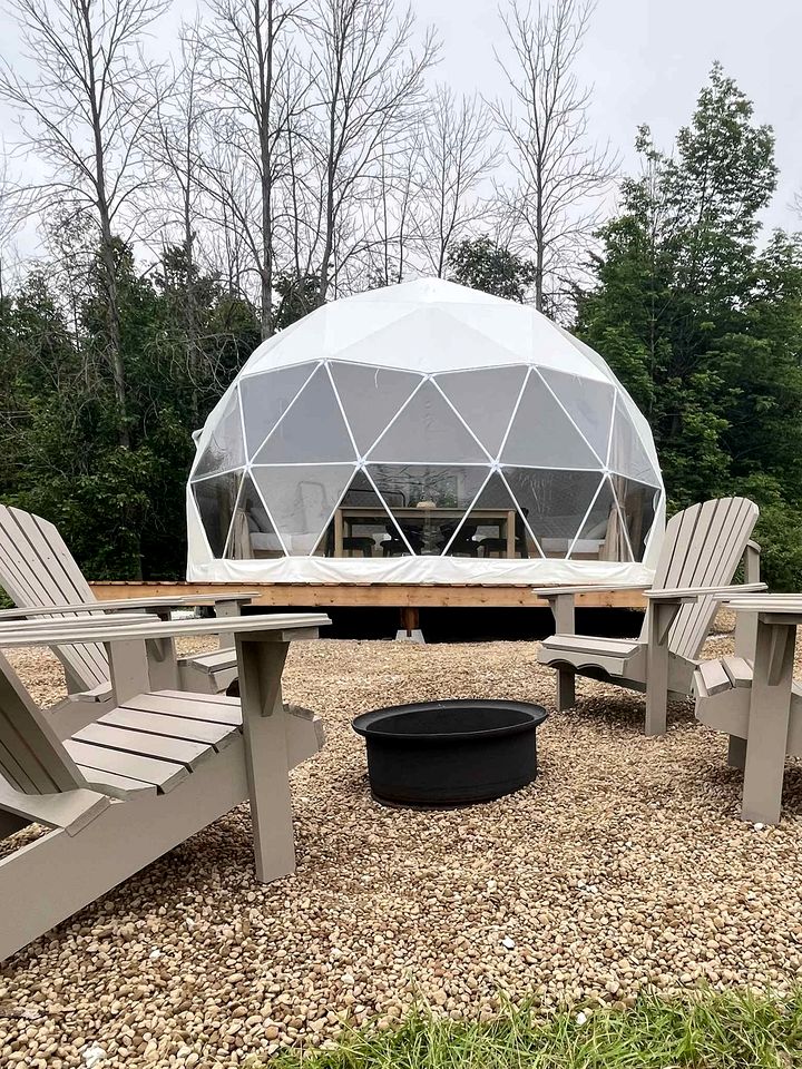 Stylish Glamping Dome with Forest Views near Bruce Peninsula Park in Tobermory, Ontario