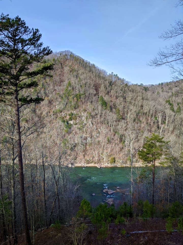 Secluded Pet Friendly Cabin on 34 Acres of North Carolina Forest, with Mountain and River views