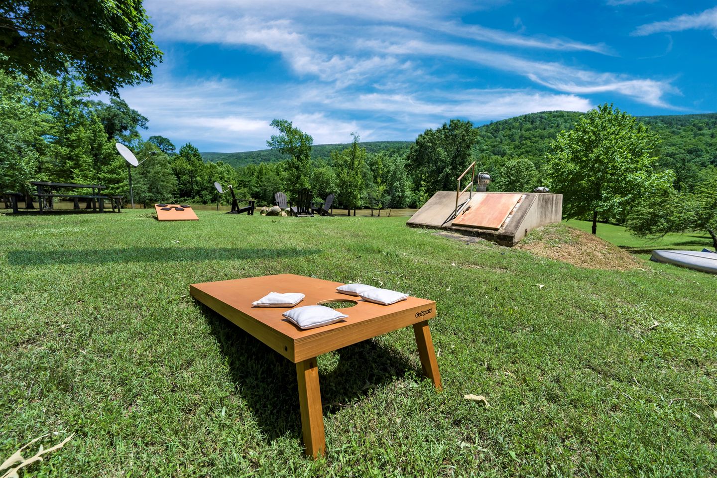 Enchanting Riverside Cabin Retreat with Mountain Views near Sardis Lake Oklahoma