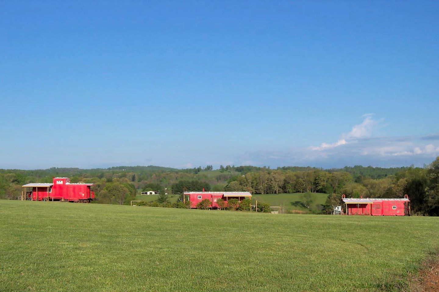 Gorgeous Caboose Rental for a Glamping Getaway in the Blue Ridge Mountains of Virginia