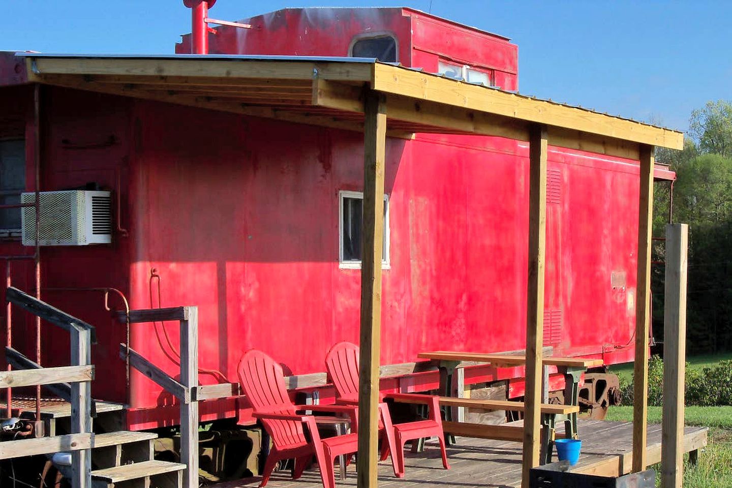 Gorgeous Caboose Rental for a Glamping Getaway in the Blue Ridge Mountains of Virginia