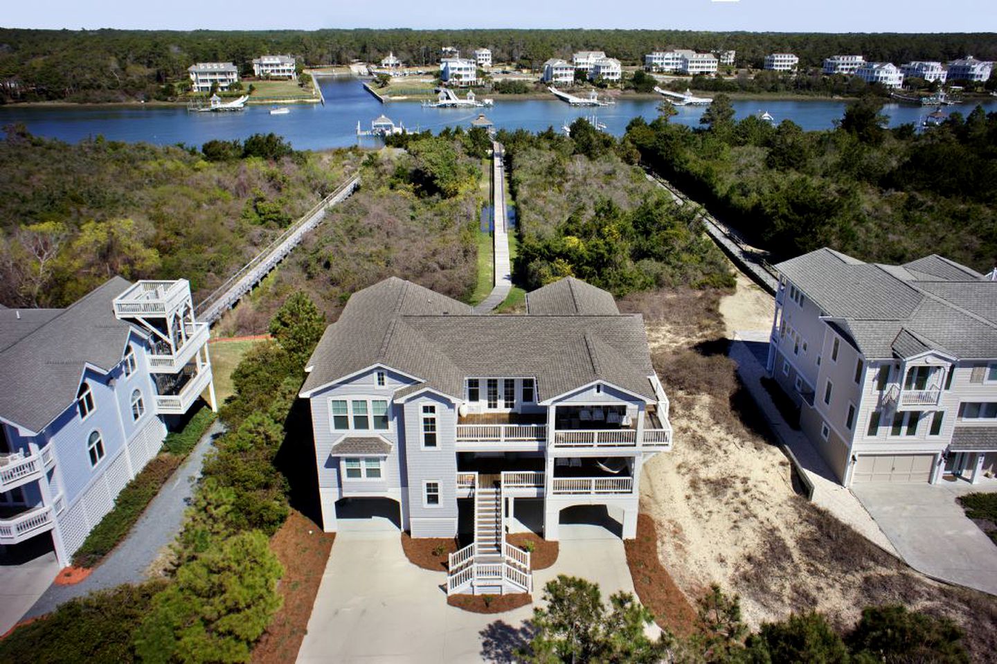 Vacation Rental for Families with Access to Pool and Tennis Courts in Holden Beach, North Carolina