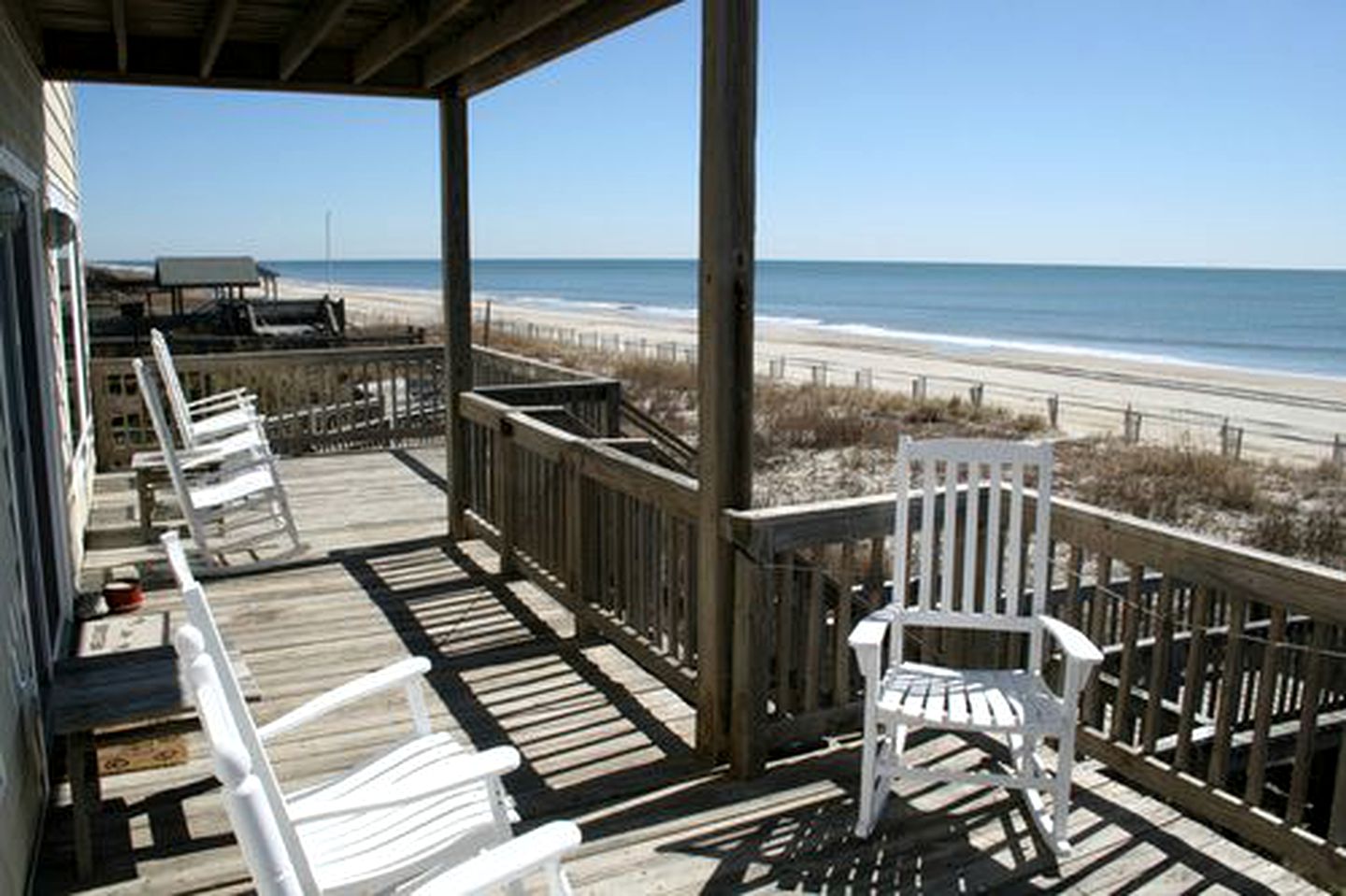 Spacious Oceanfront Cottage near Shallotte River Swamp Park in Holden Beach, North Carolina