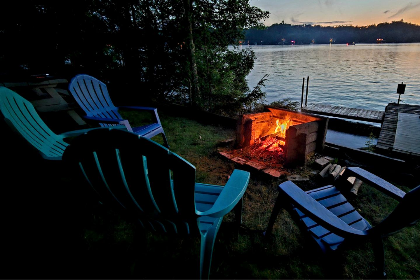 Waterfront Cabin with Dock, Kayaks & Sunset Views on Great Pond in Belgrade, Maine