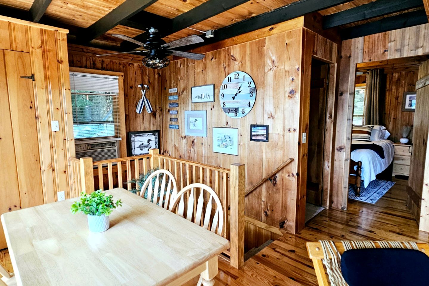Waterfront Cabin with Dock, Kayaks & Sunset Views on Great Pond in Belgrade, Maine