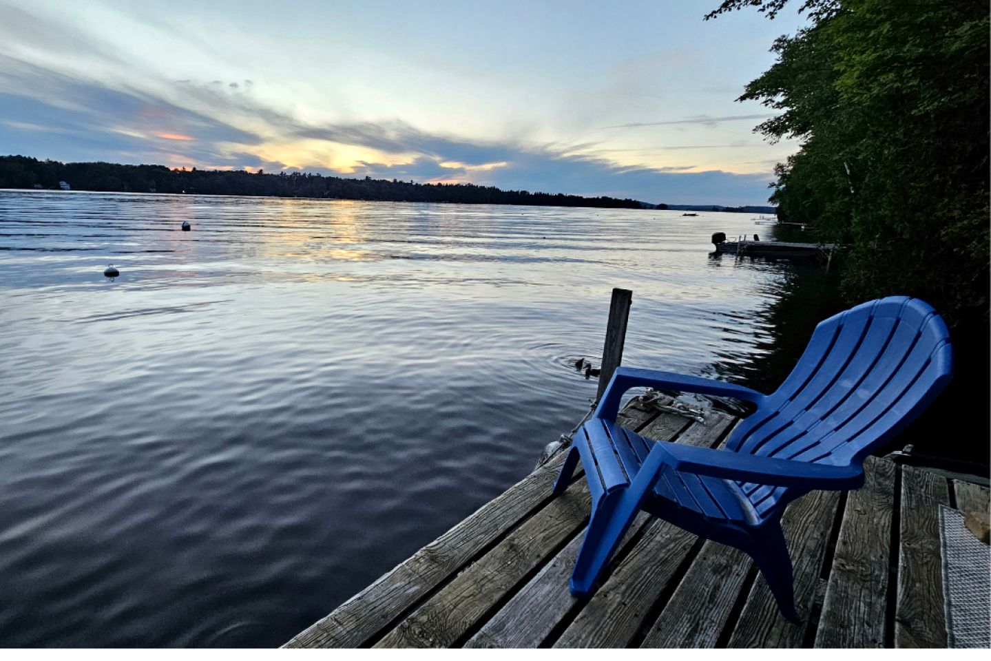 Waterfront Cabin with Dock, Kayaks & Sunset Views on Great Pond in Belgrade, Maine