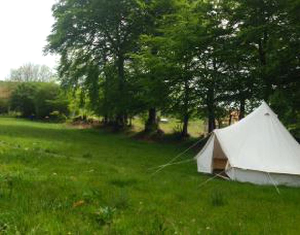 Off-The-Grid Bell Tent in the Idyllic Countryside of Lower Normandy, France