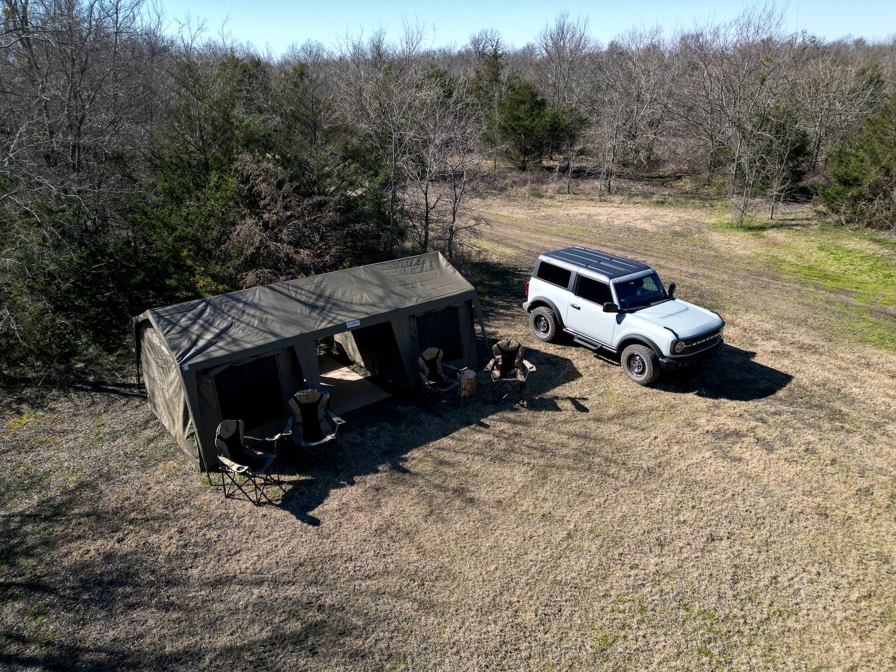 Serene and Comfy Two Chalet Tents Perfect to Reconnect with Nature in Petty, Texas