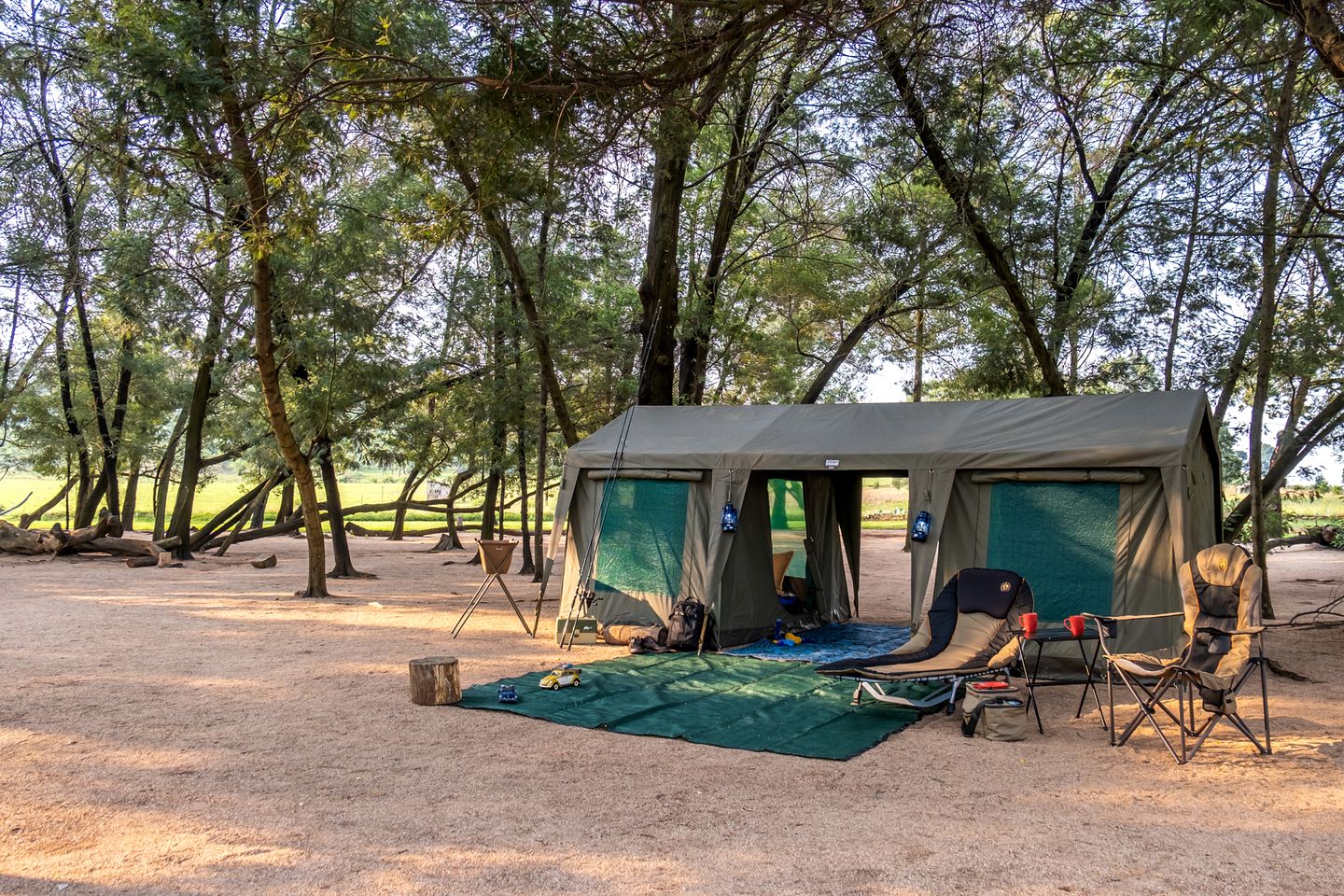 Serene and Comfy Two Chalet Tents Perfect to Reconnect with Nature in Petty, Texas