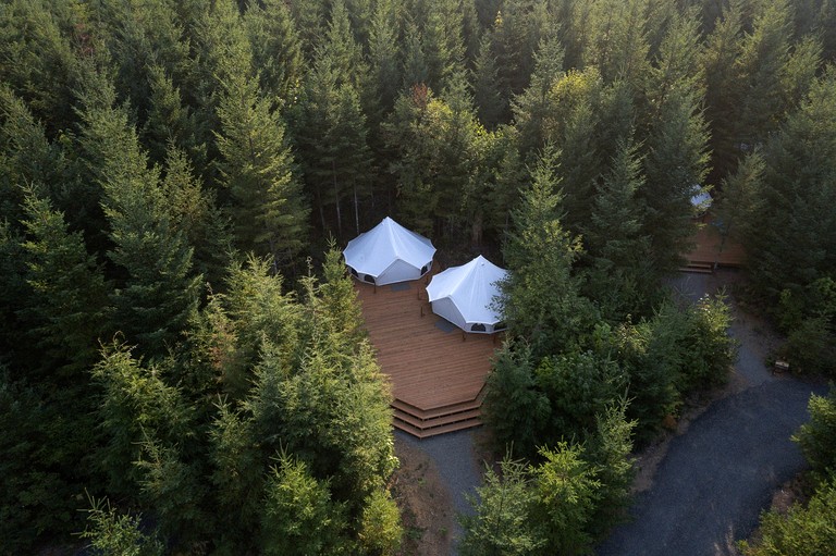 Large and Spacious Double Bell Tents Great for Families in Carson, Washington