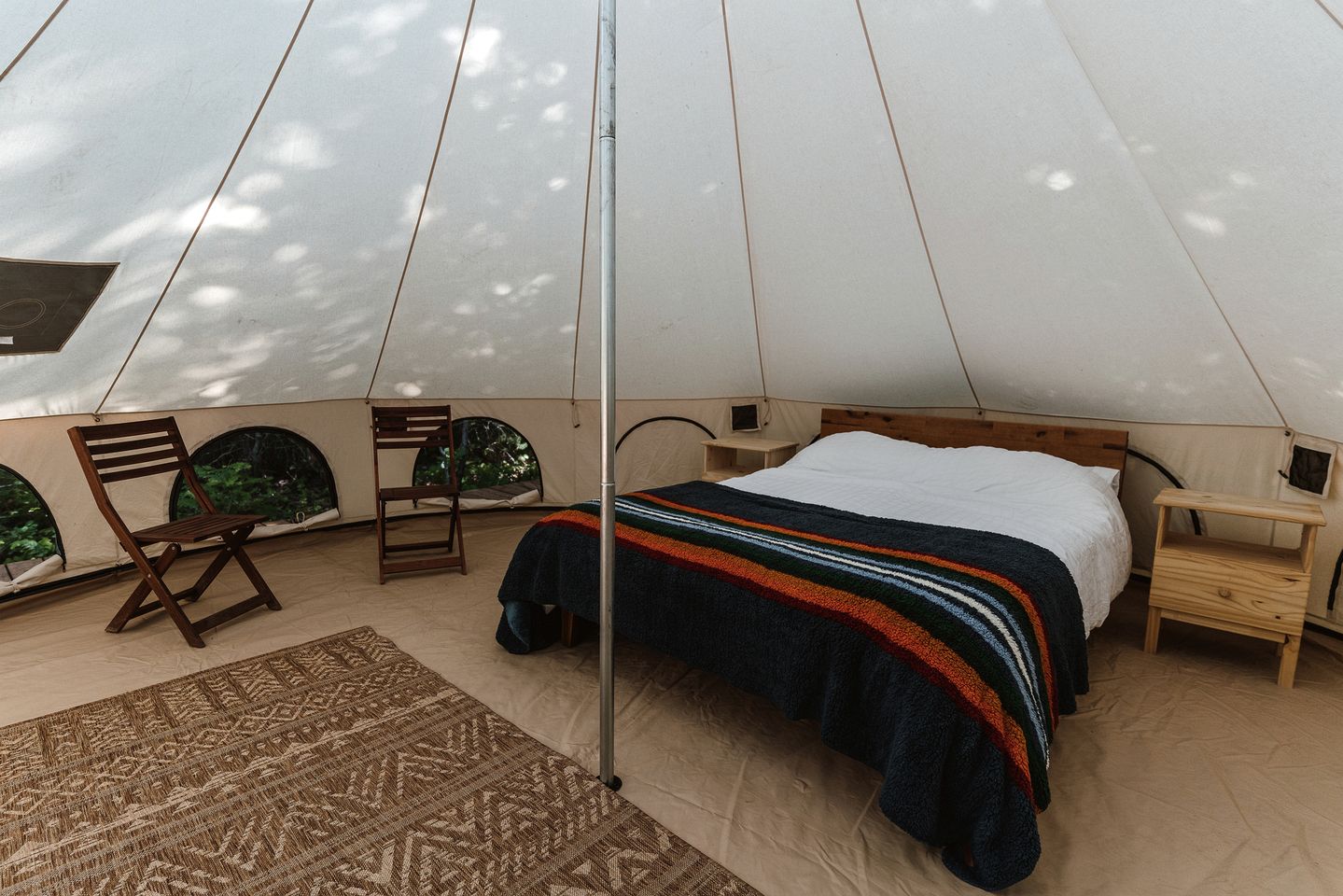 Large and Spacious Double Bell Tents Great for Families in Carson, Washington