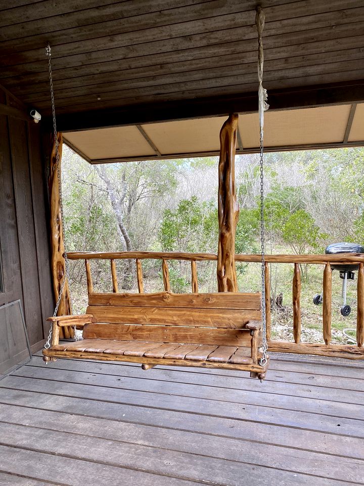 Side by Side Cabins on a Texas Ranch, Perfect for a Family Glamping Getaway from San Antonio