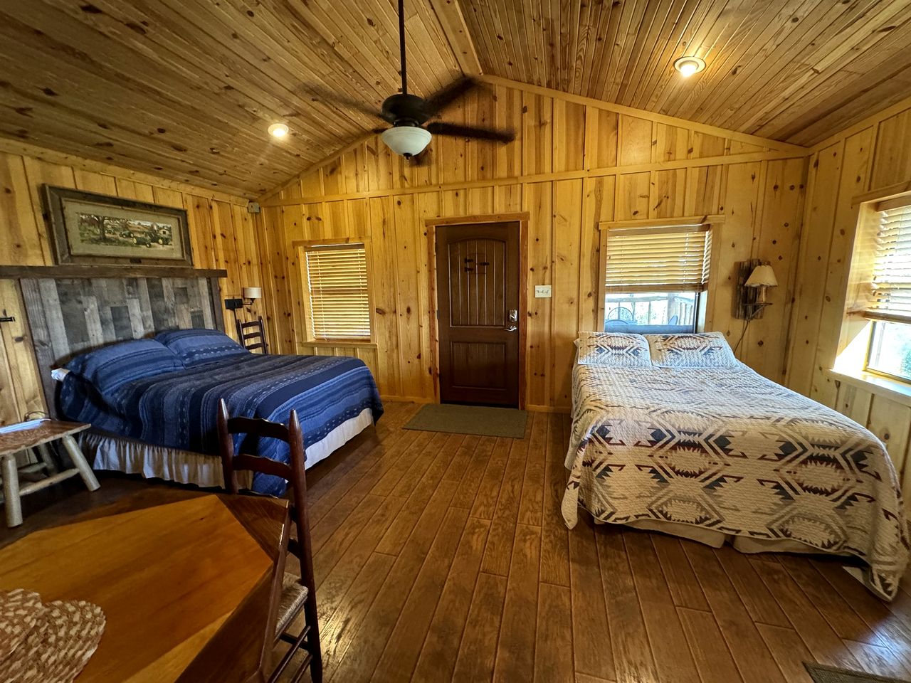 Side by Side Cabins on a Texas Ranch, Perfect for a Family Glamping Getaway from San Antonio