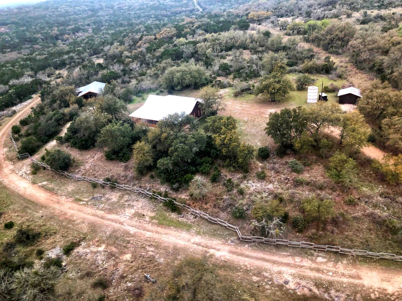 Side by Side Cabins on a Texas Ranch, Perfect for a Family Glamping Getaway from San Antonio