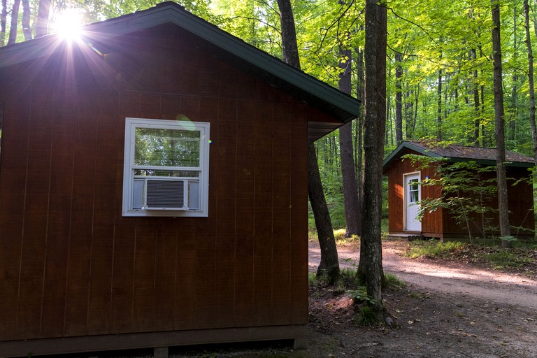 Cute Cabin for Four for a Great Glamping Getaway near White Lake, Wisconsin