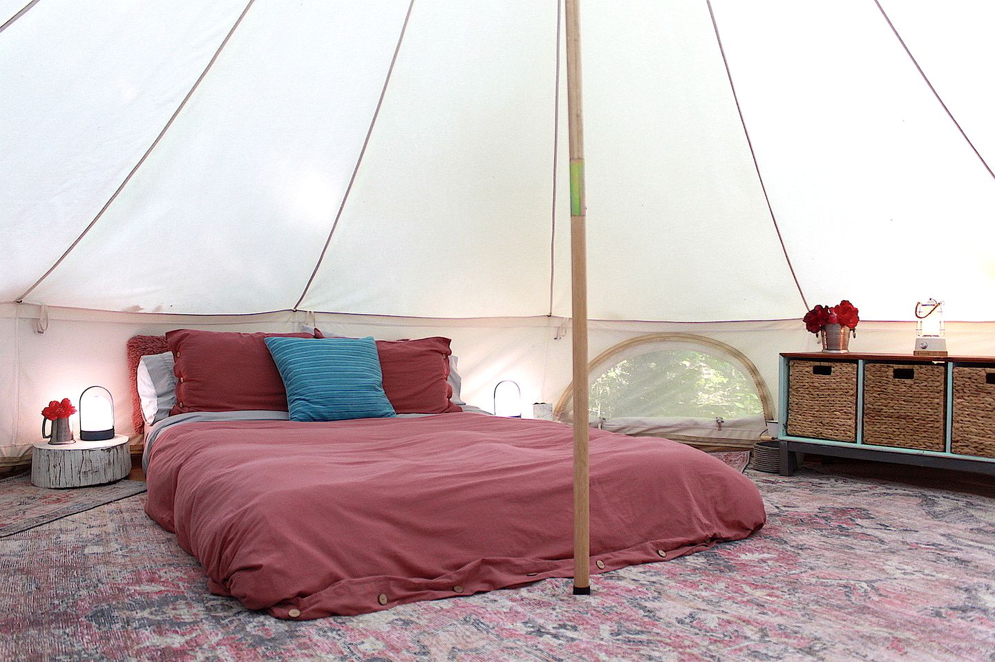 Incredible Secluded Off-Grid Bell Tent for a Peaceful Romantic Glamping Escape near Deer Lake in Ontario