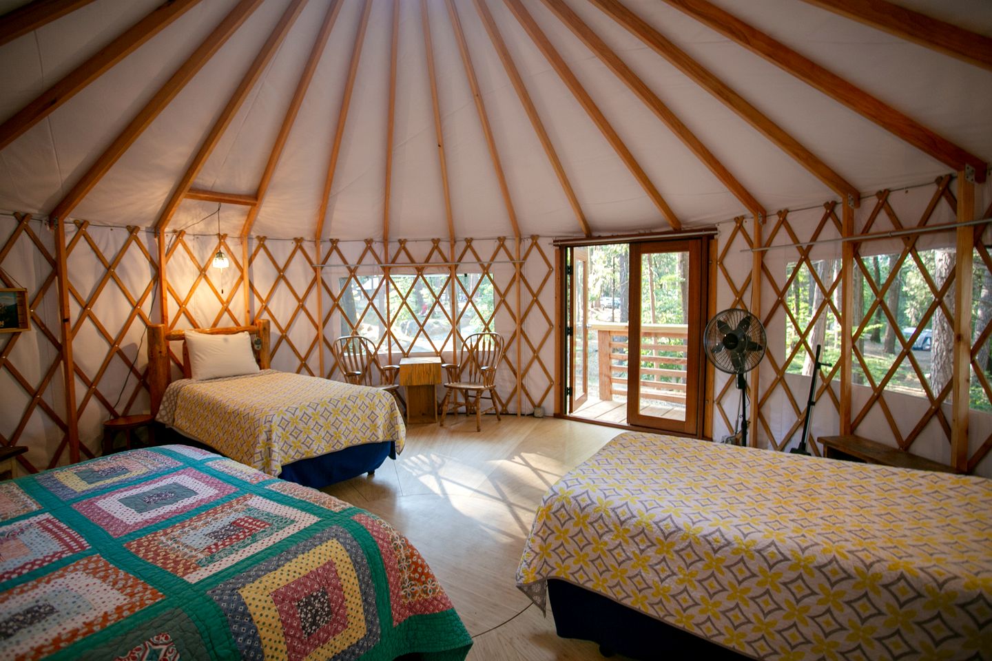 Beautiful Yurt Nestled in the Trees of a Wonderful Campground for an Unforgettable Glamping Getaway in Nevada City, California