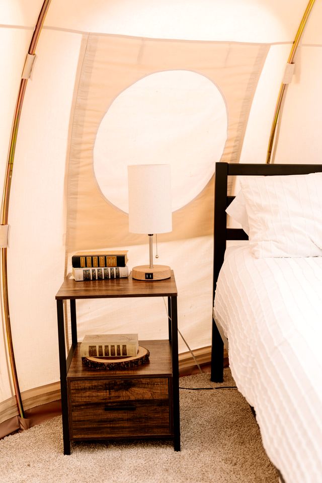 Luxurious Eco-Friendly Bell Tent, Perfect for a Couples Escape to Nature in Island Park, Idaho