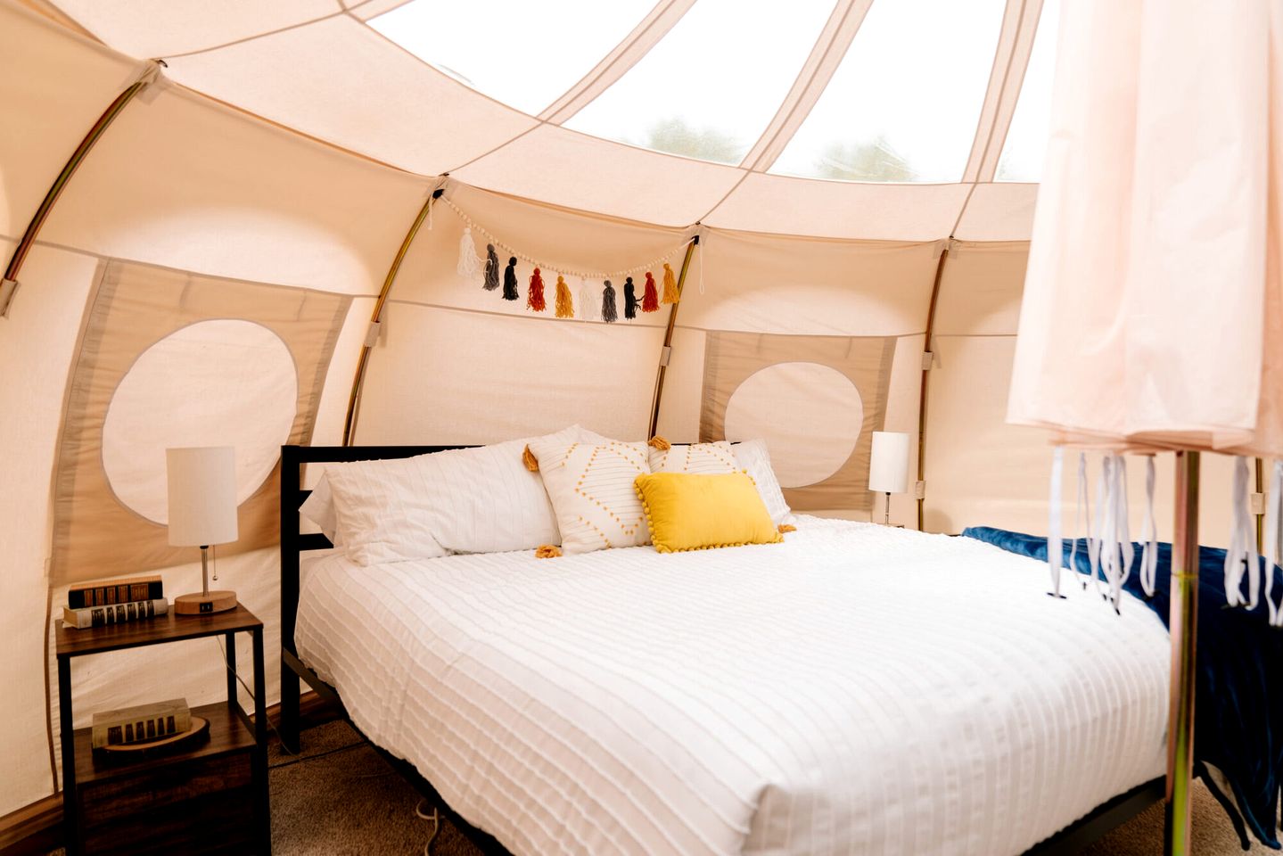 Gorgeous Bell Tent for a Couples Glamping Escape to West Yellowstone in Island Park, Idaho