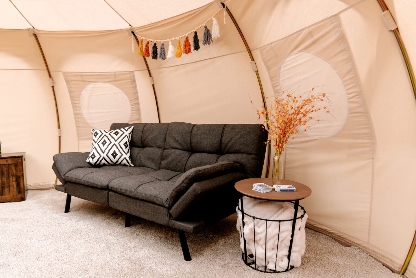 Gorgeous Bell Tent for a Couples Glamping Escape to West Yellowstone in Island Park, Idaho