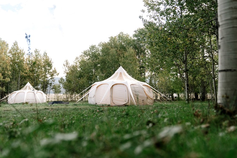 Gorgeous Bell Tent for a Couples Glamping Escape to West Yellowstone in Island Park, Idaho