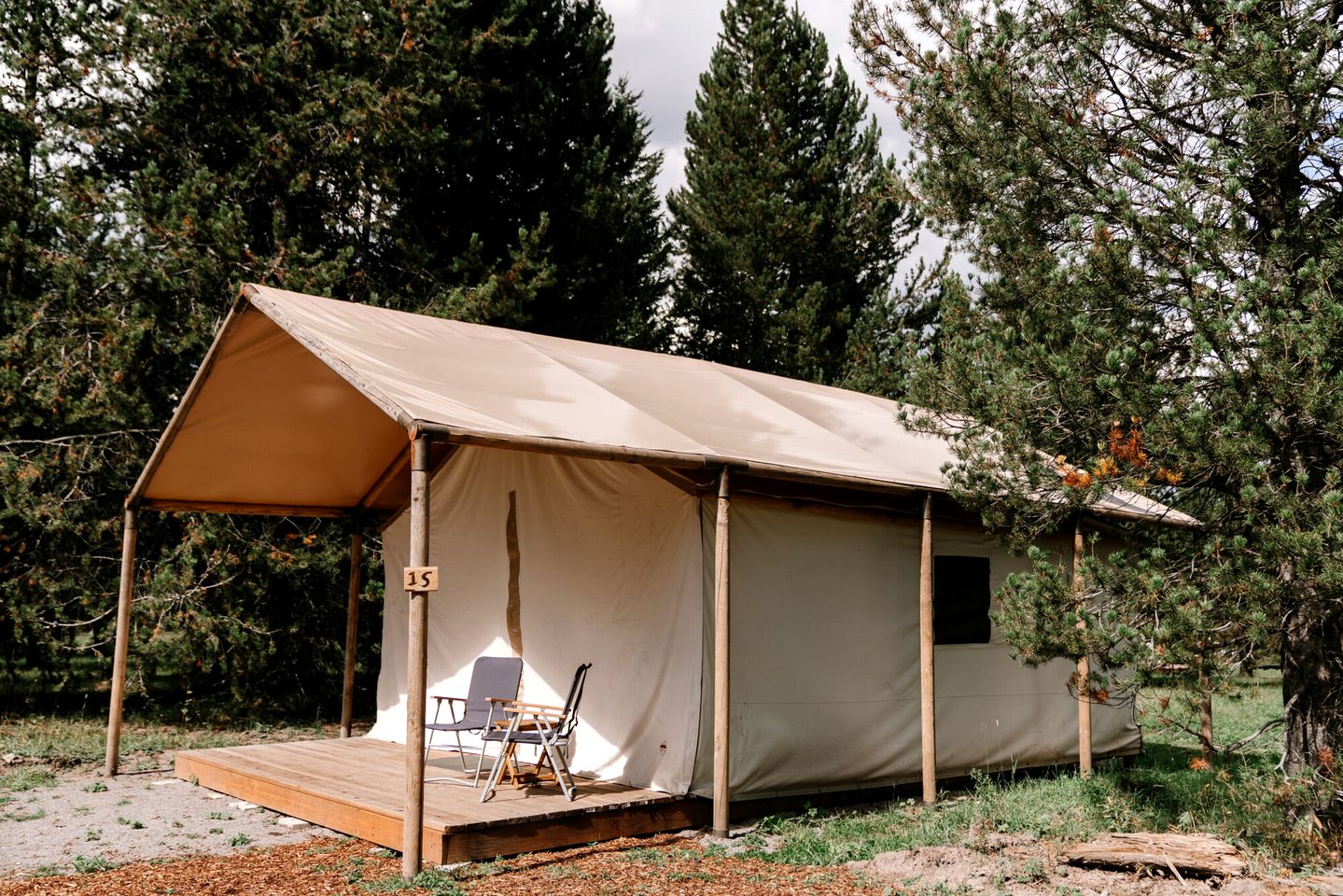 Spacious Safari Tent near Yellowstone National Park for an Unforgettable Family Vacation in Island Park, Idaho