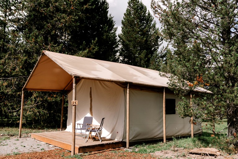 Spacious Safari Tent near Yellowstone National Park for an Unforgettable Family Vacation in Island Park, Idaho