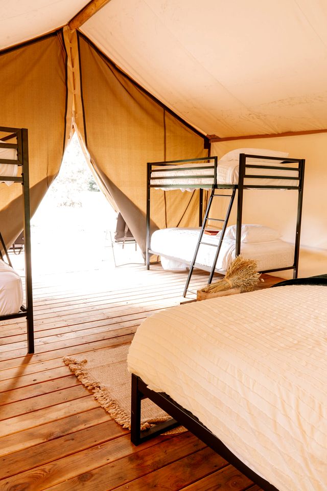 Spacious Safari Tent near Yellowstone National Park for an Unforgettable Family Vacation in Island Park, Idaho