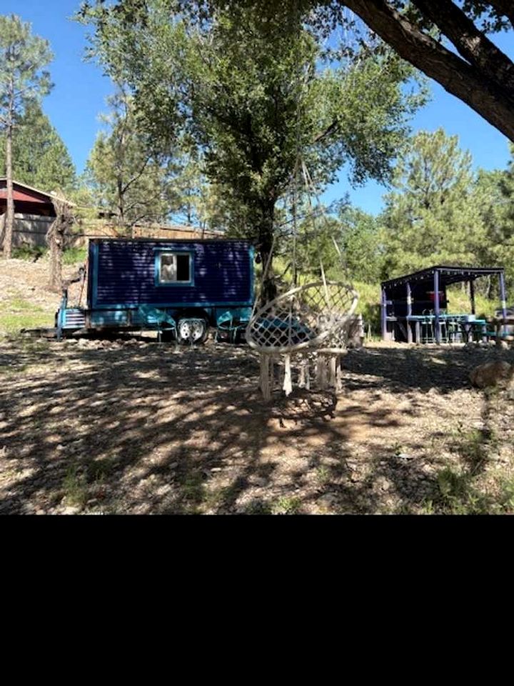 Groovy Glamping Village & Teardrop Retreat with Outdoor Kitchen near Sacramento Mountains, Mayhill New Mexico