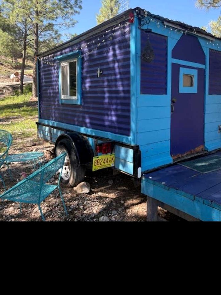 Groovy Glamping Village & Teardrop Retreat with Outdoor Kitchen near Sacramento Mountains, Mayhill New Mexico
