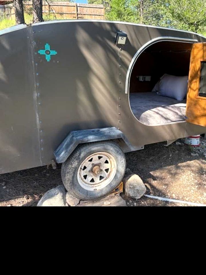 Groovy Glamping Village & Teardrop Retreat with Outdoor Kitchen near Sacramento Mountains, Mayhill New Mexico
