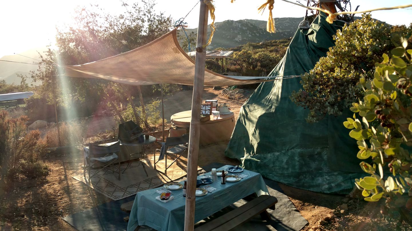 Authentic Tipi Rental for a Spiritual Getaway near Alpine, California