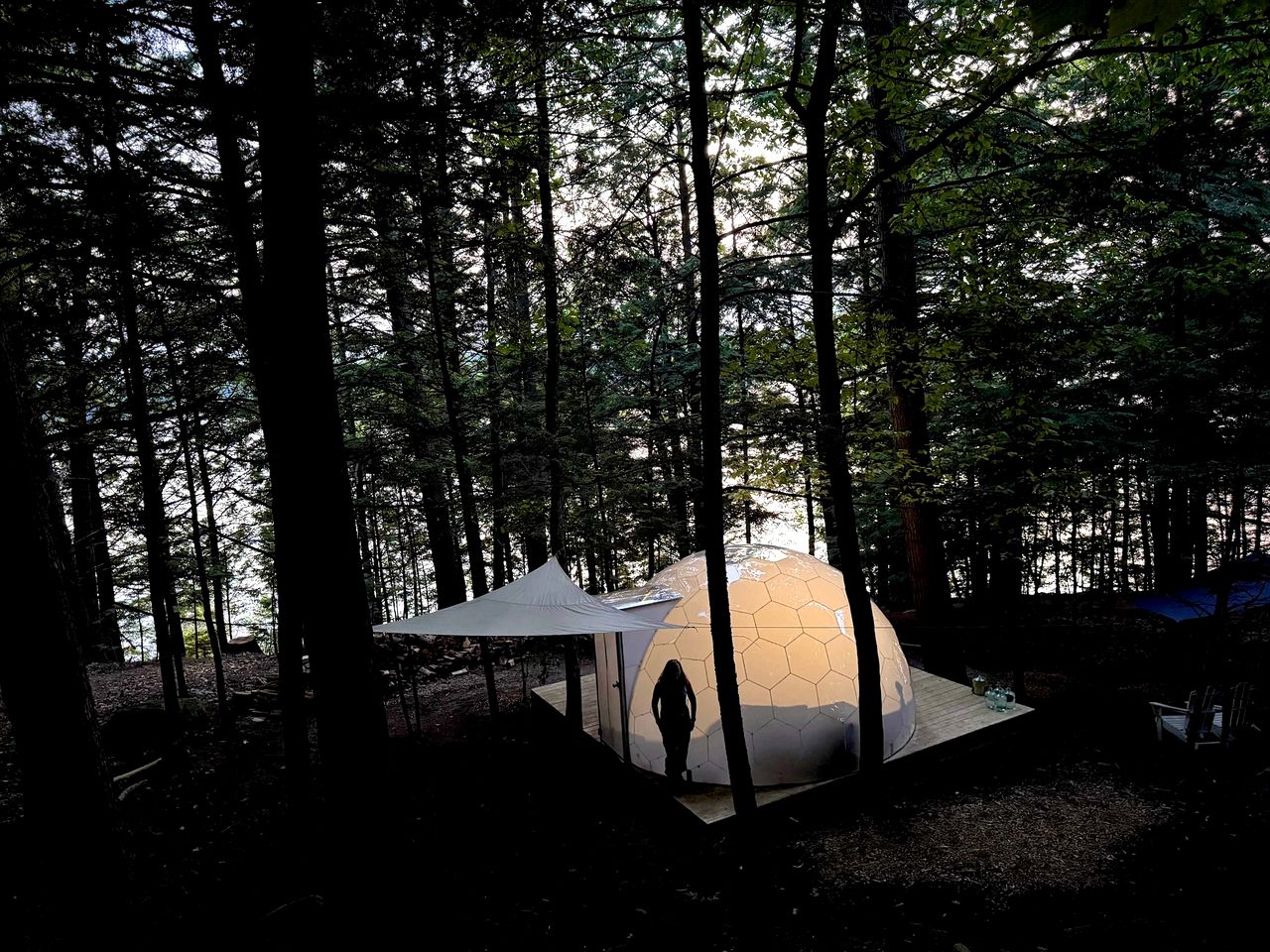 Hammock Haven Island Dome in Monmouth, ME