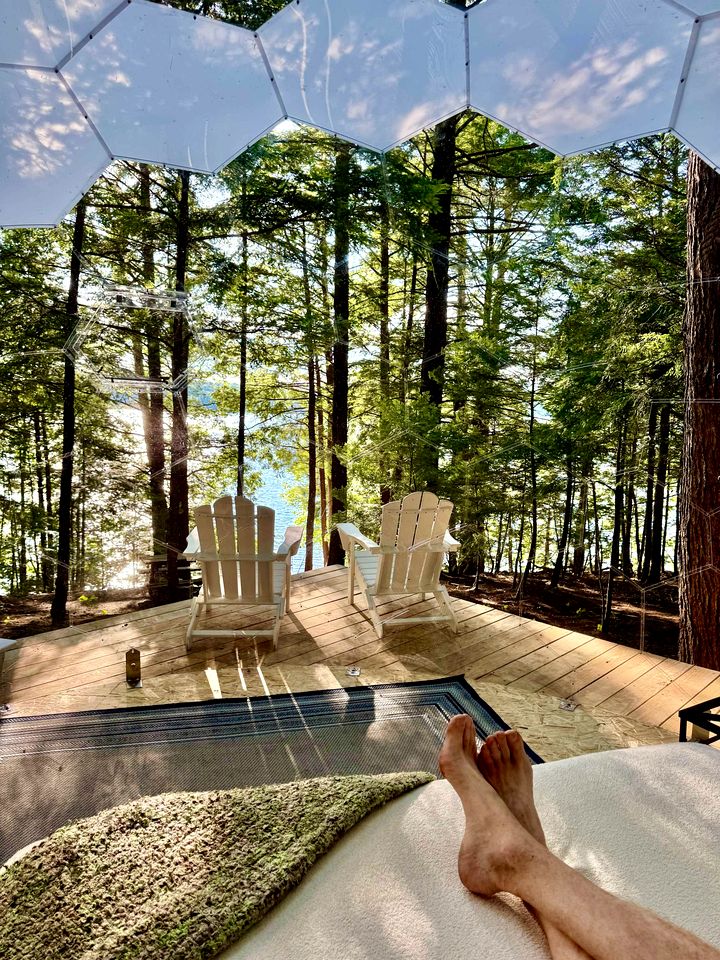 Hammock Haven Island Dome in Monmouth, ME