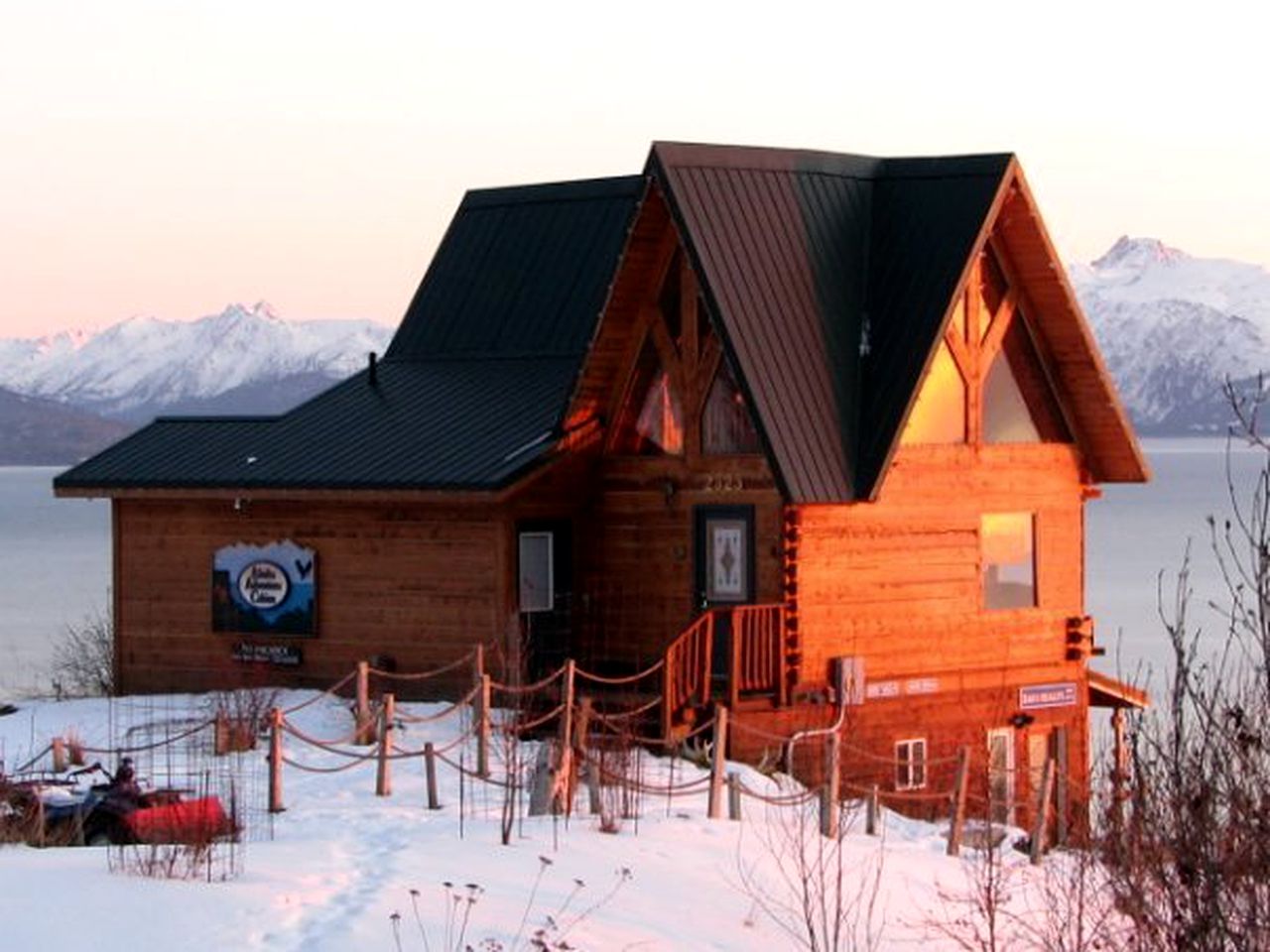 Hand-Crafted Cabin Tucked Away in Wilderness of Homer, Alaska