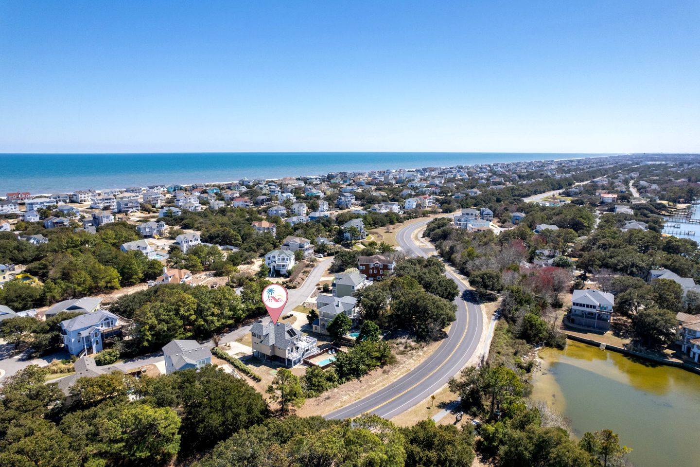 Pet Friendly Coastal Cottage in Corolla, North Carolina, Complete with Outdoor Pool and Private Hot Tub