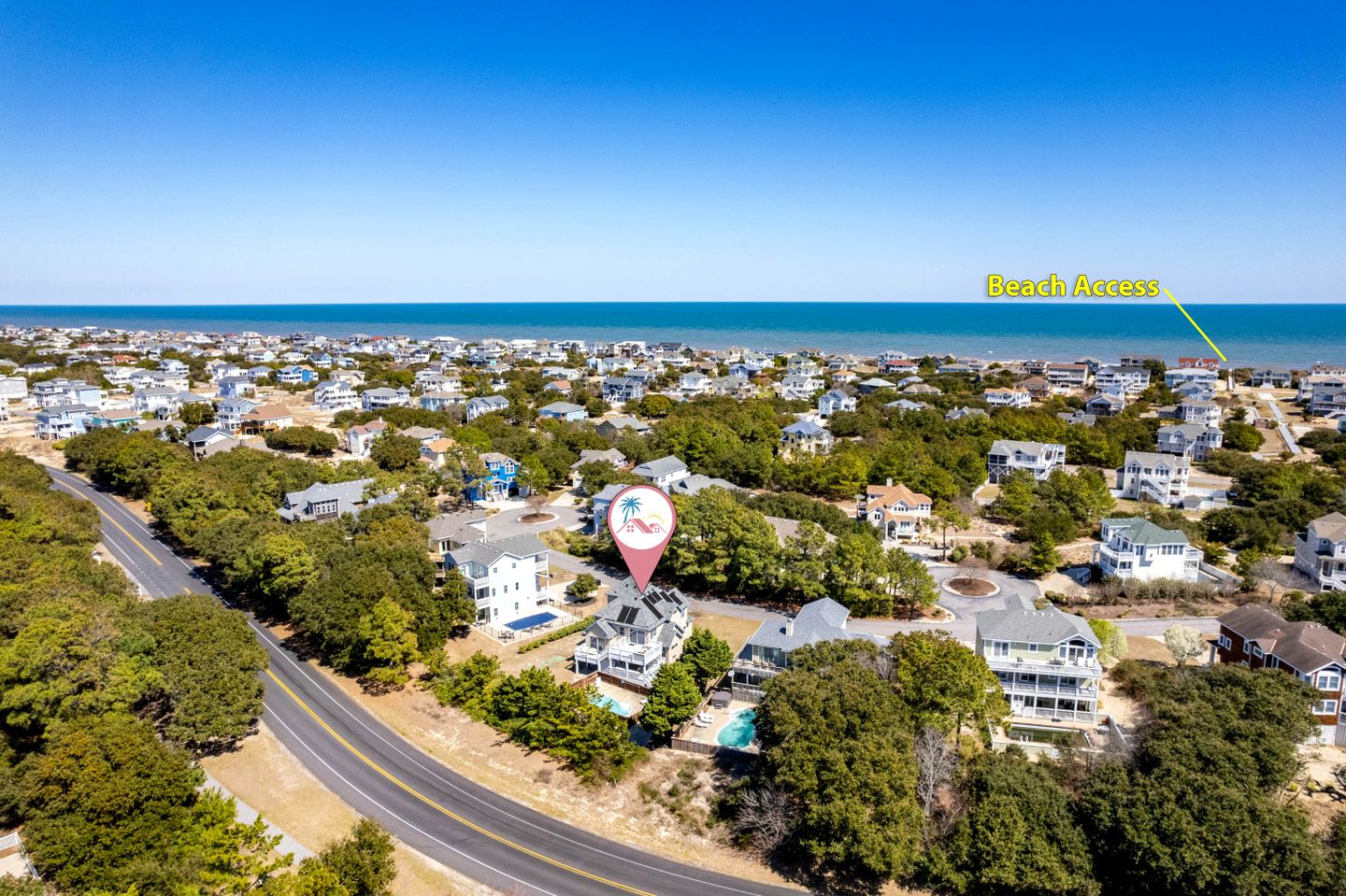 Pet Friendly Coastal Cottage in Corolla, North Carolina, Complete with Outdoor Pool and Private Hot Tub