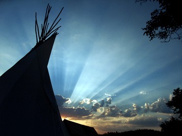 Luxury Camping Tipis with a Fire Pit Located near Bratislava, Slovakia