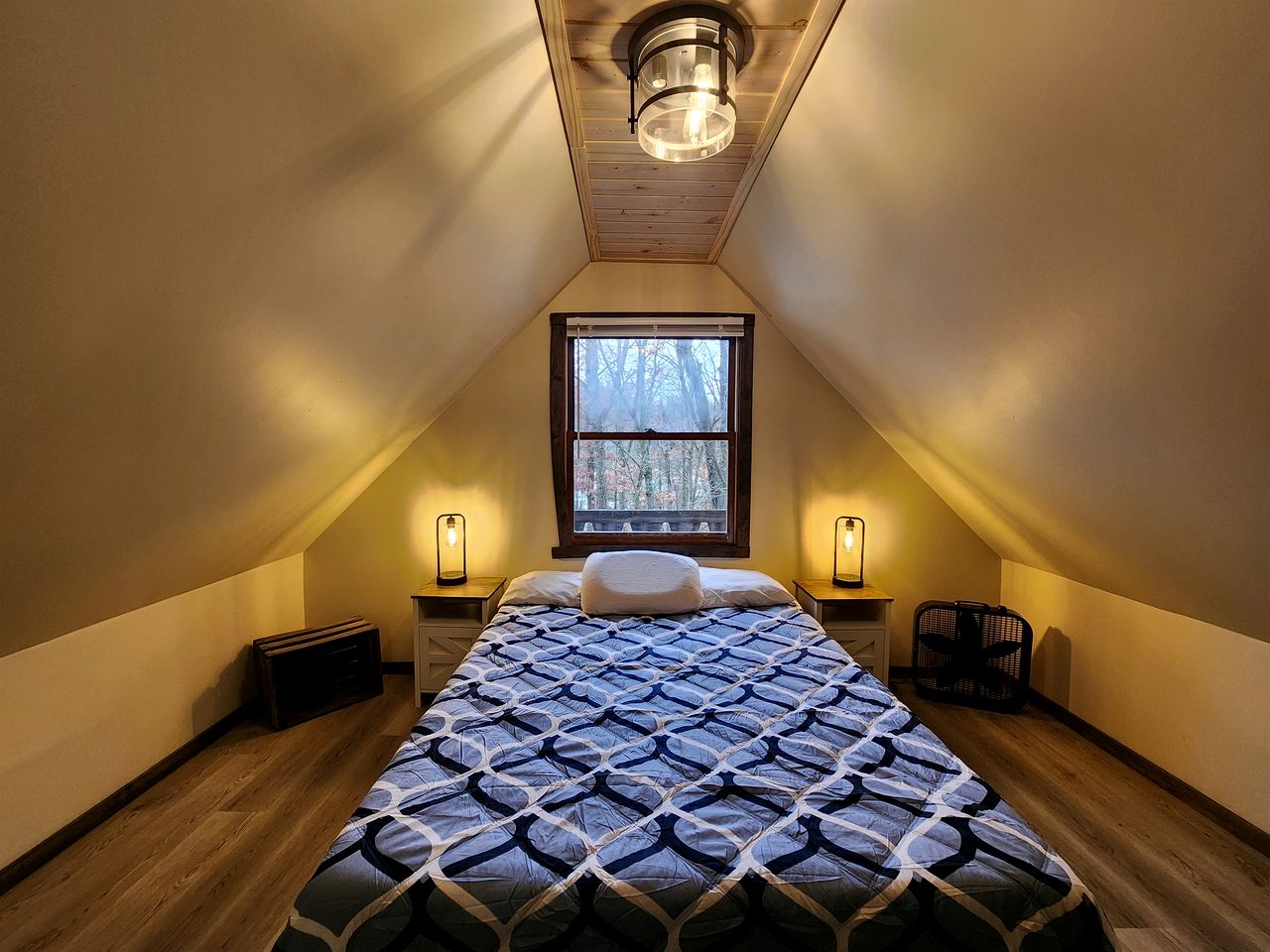 Secluded Luxury Cabin with Hot Tub on 10 Private Acres near Trails in Reed City, Michigan