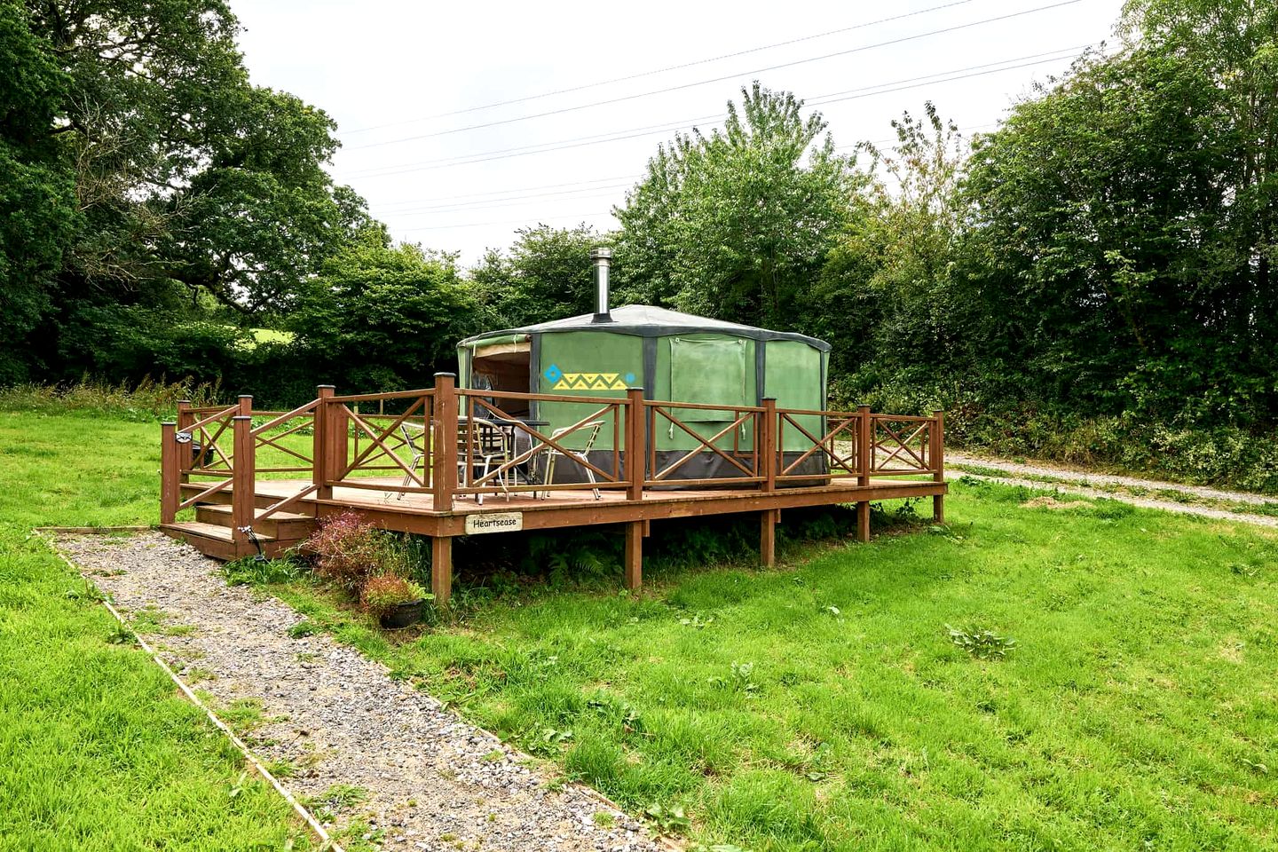 Delightful Yurt with Spacious Colorful Interior in England