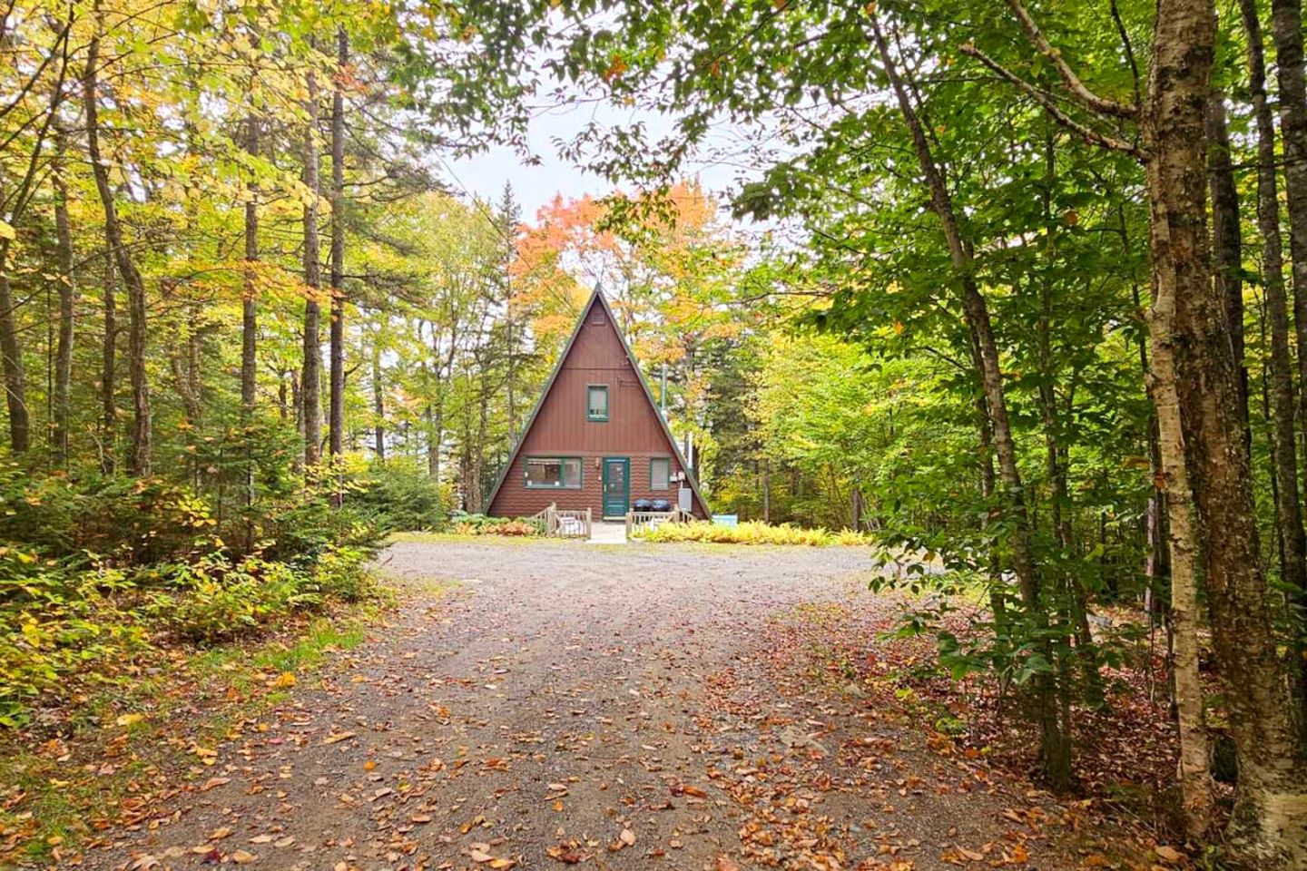 Heavenly Lake A-Frame with Modern Interior in Maine