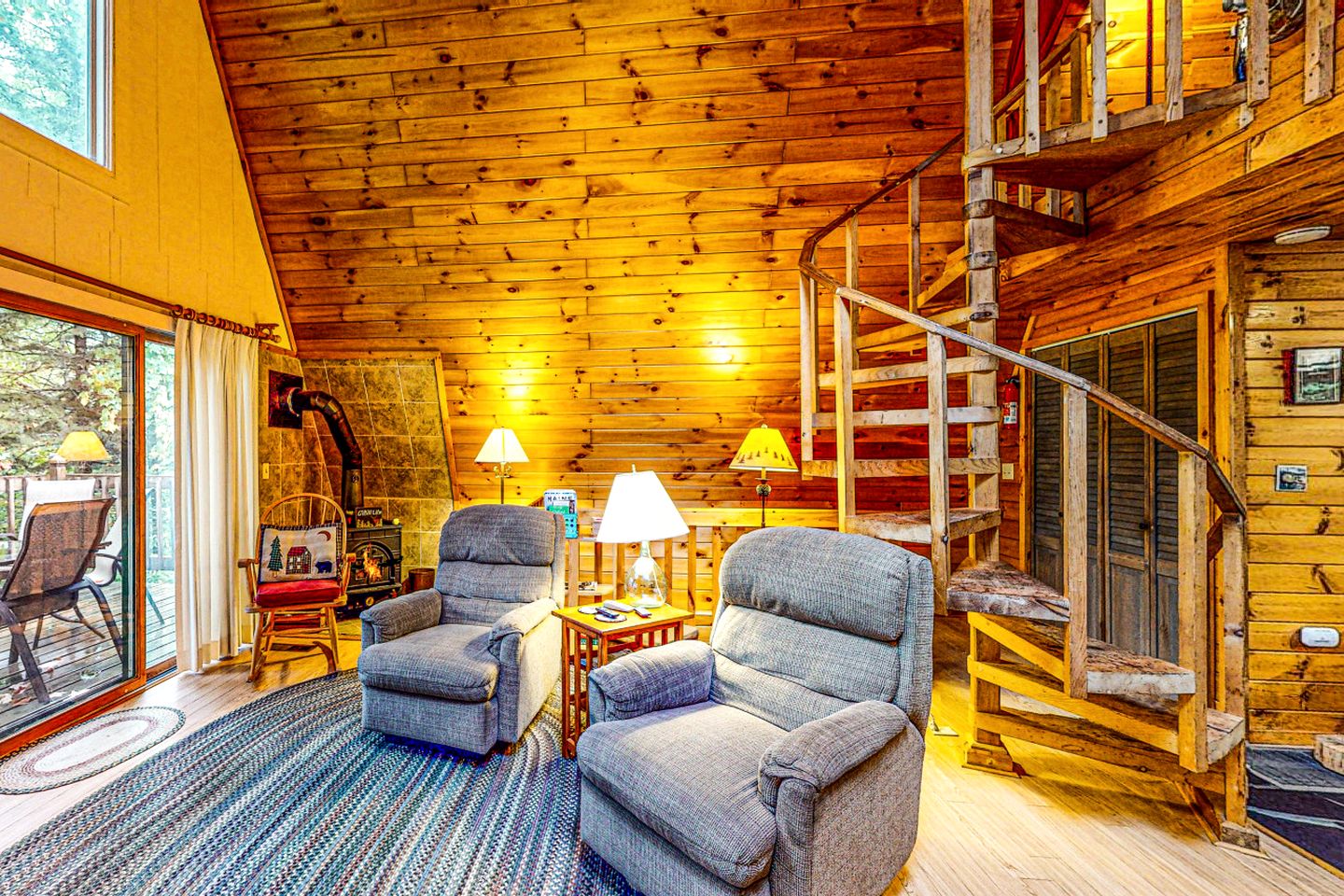 Heavenly Lake A-Frame with Modern Interior in Maine