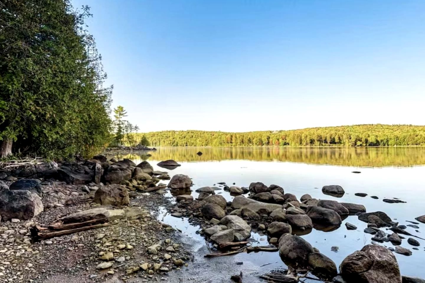 Heavenly Lake A-Frame with Modern Interior in Maine