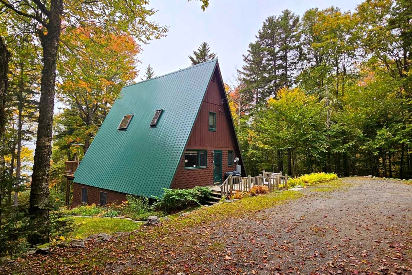 Heavenly Lake A-Frame with Modern Interior in Maine